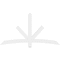Ekena Millwork Alberta Architectural Grade PVC Gable Bracket, 72"W x 39"H x 2"D x 4"F, 13/12 Pitch GBP072X39X0204ALB00 - alternate 2